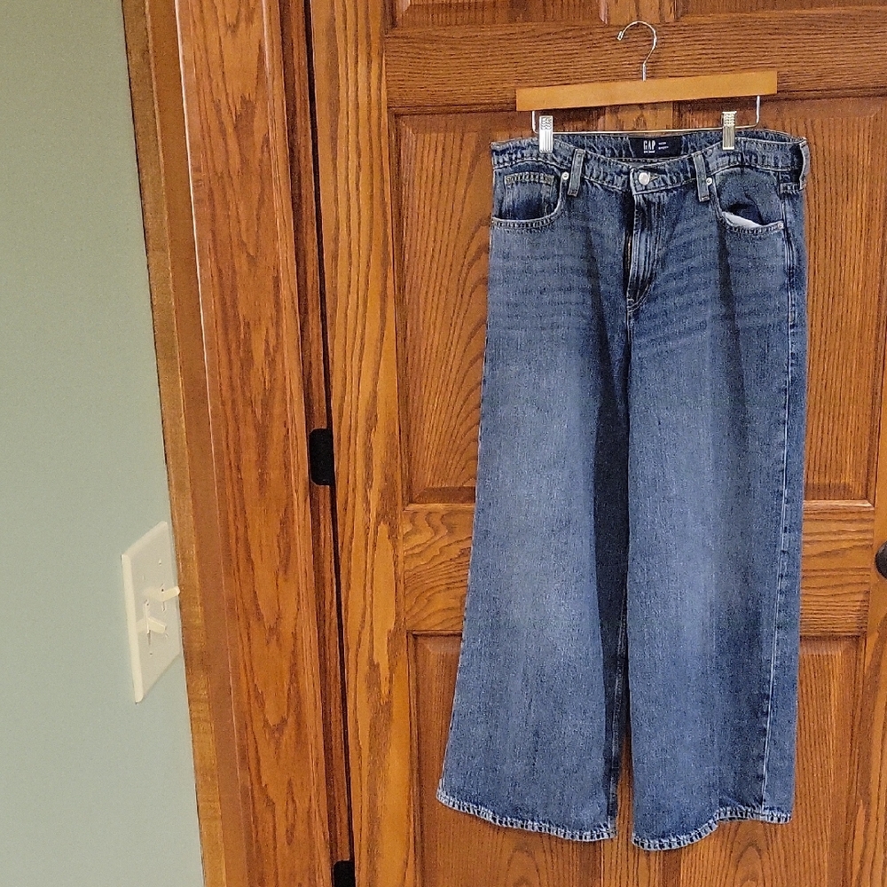 Womens GAP Denim Baggy Jeans - Dark Blue Size 12/31 R